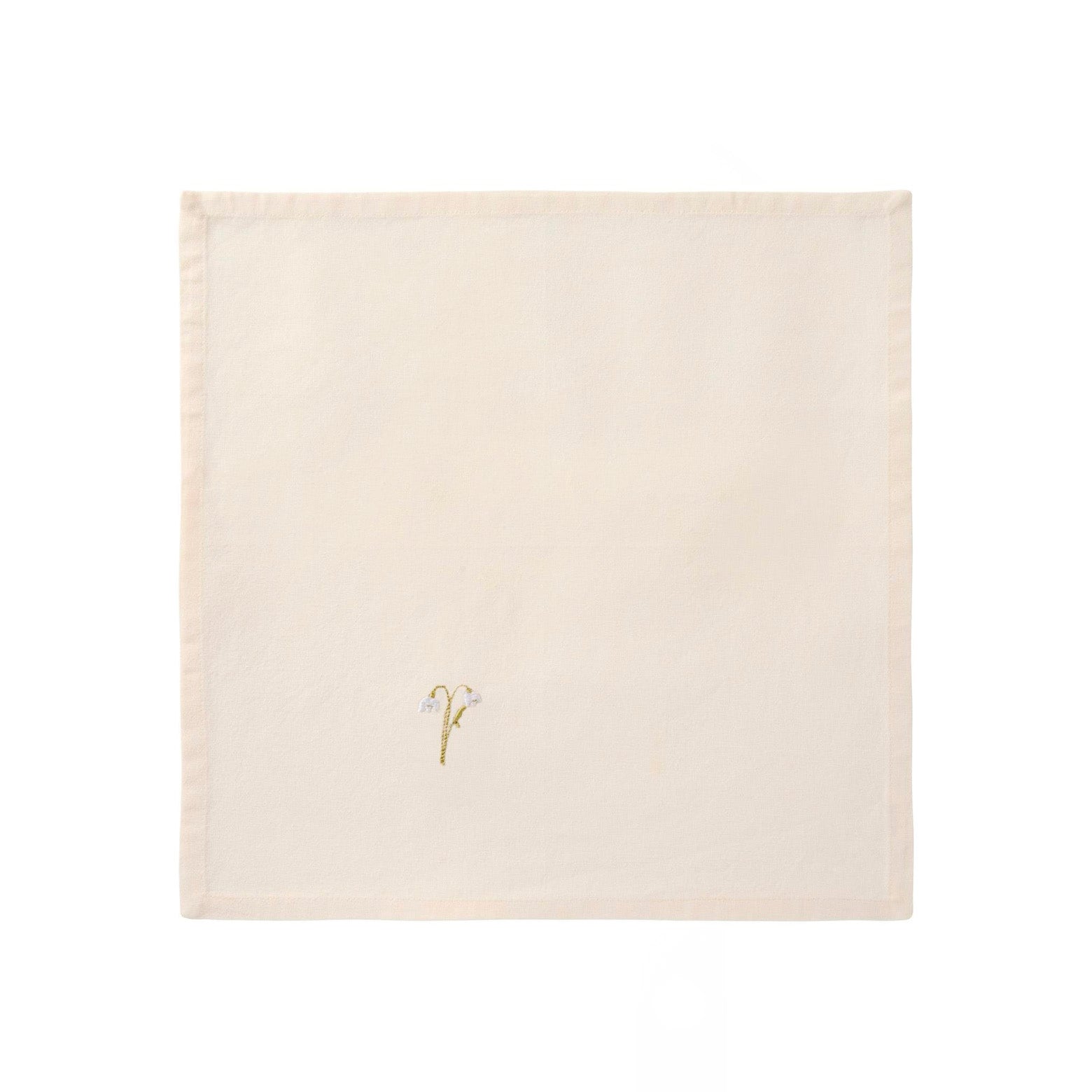 Fabric napkin with embroidered motif - 40x40 cm