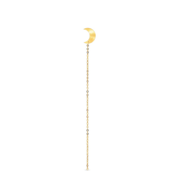 Half Moon Chain Stud Earring