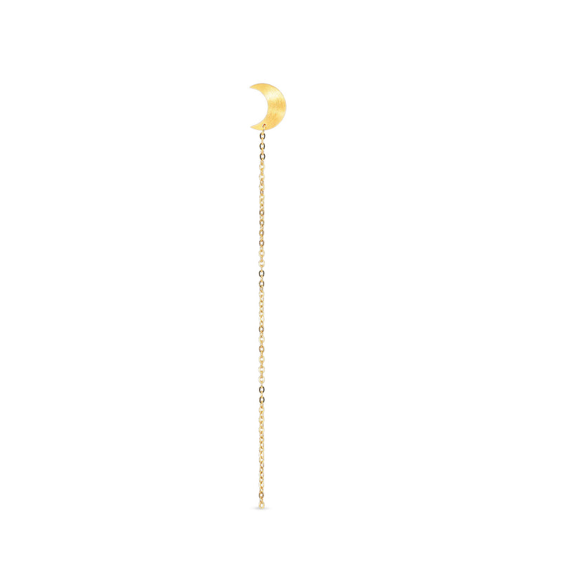 Half Moon Chain Stud Earring