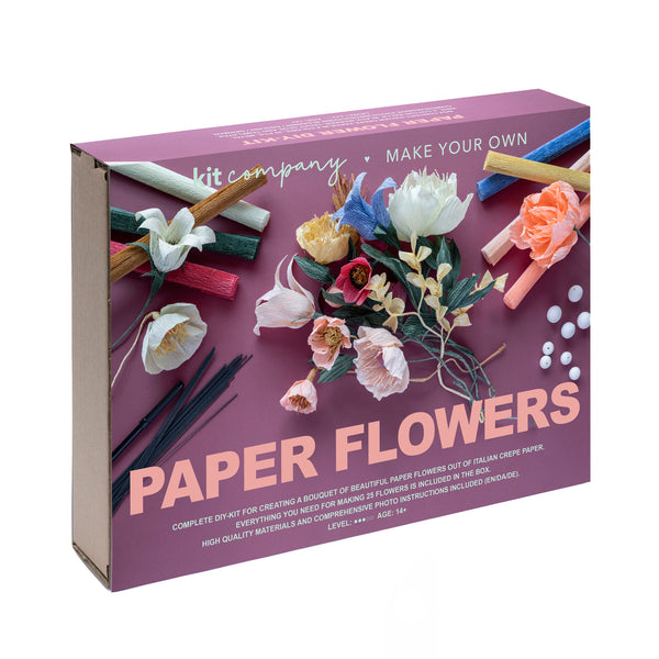 DIY crepe paper flowers kit