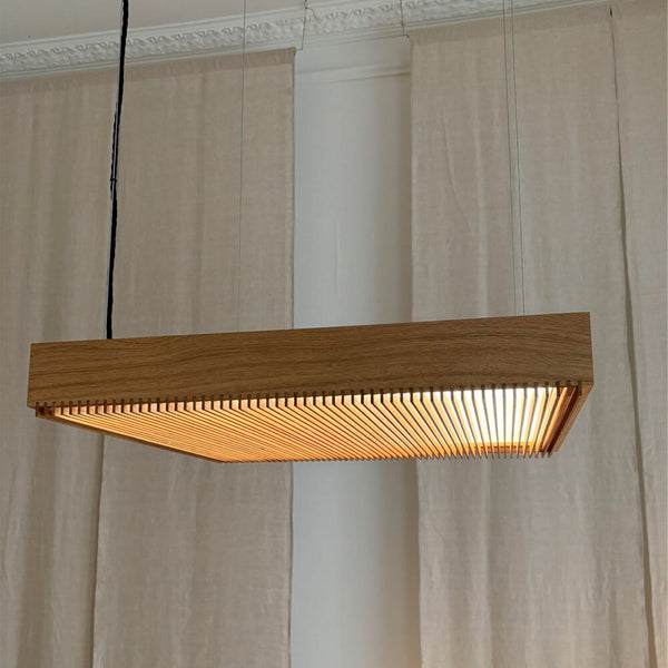 Evi Lamp Natural Oak – 62 x 62 cm