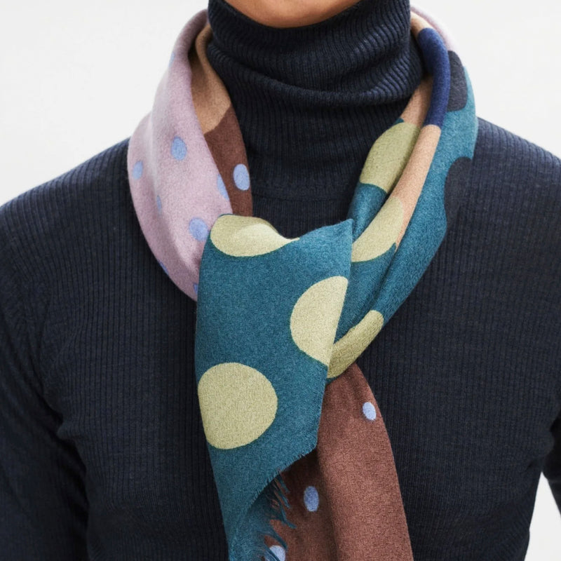 Wool/silk scarf – GW2383 C-Pastel