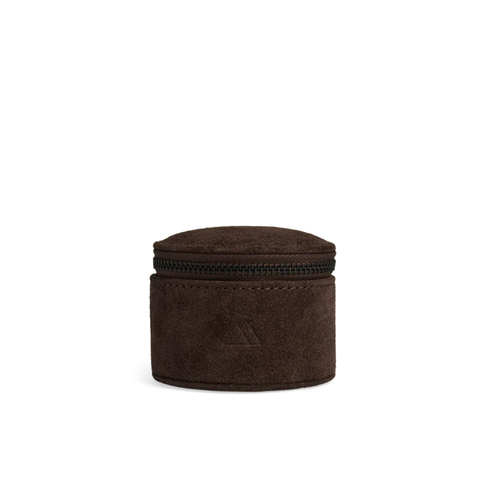Lova small smykkeskrin i suede/ruskind i dark brown fra Markberg