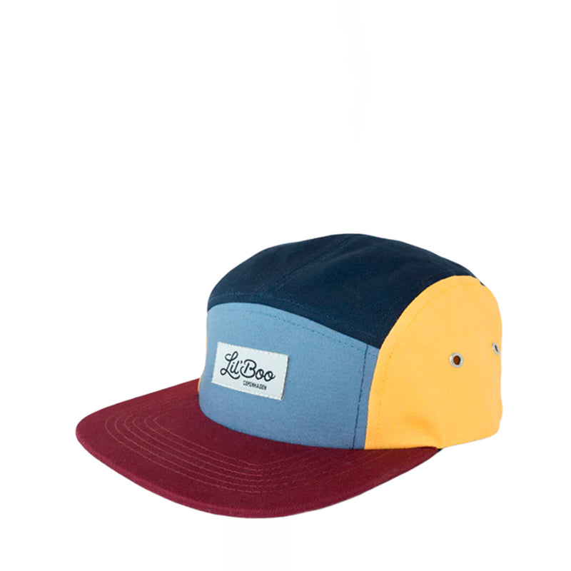 Lil'Boo cap BLOCK BURGUNDY size L (3-7 years)