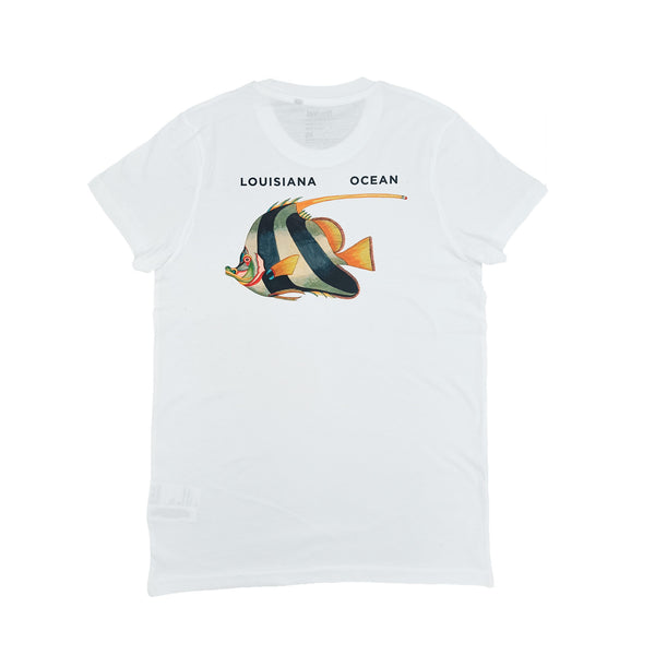 T-shirt with striped fish