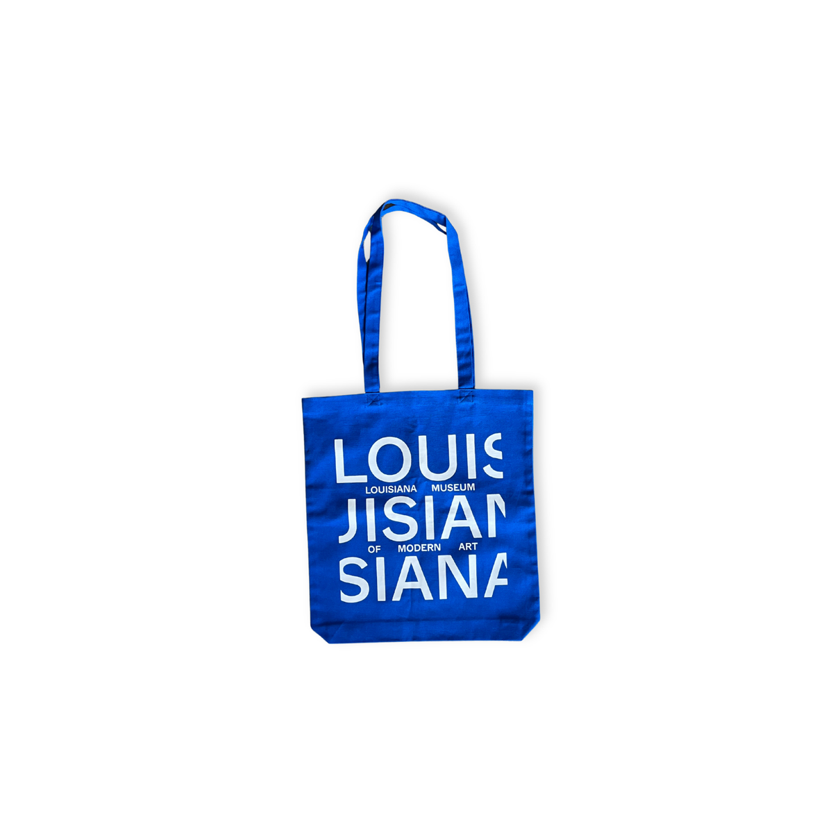 Louisiana stofnet i blå med hvid logo
