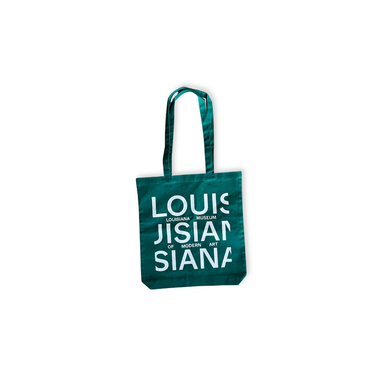 Louisiana stofnet i grøn med hvid logo