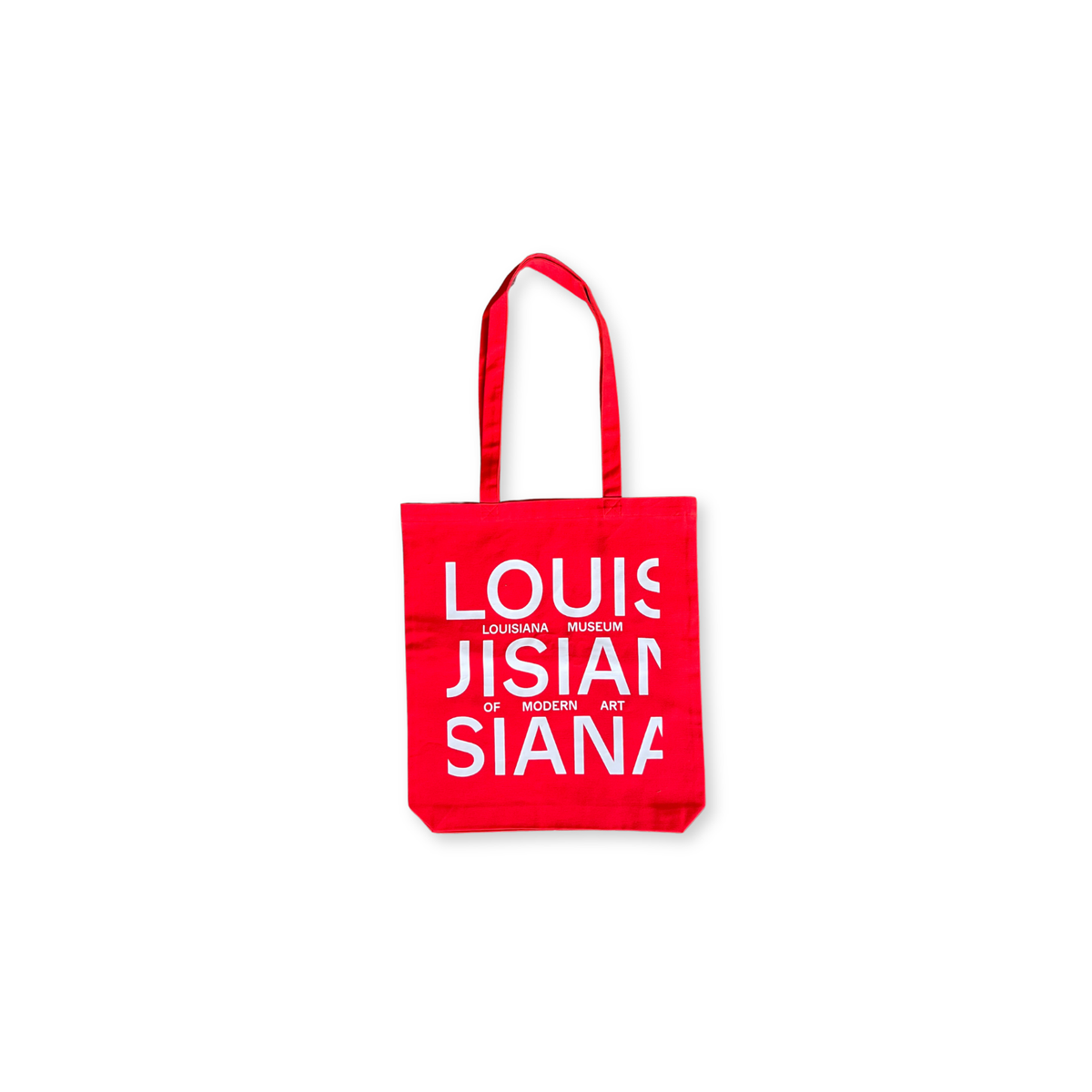 Louisiana stofnet i rød med hvid logo