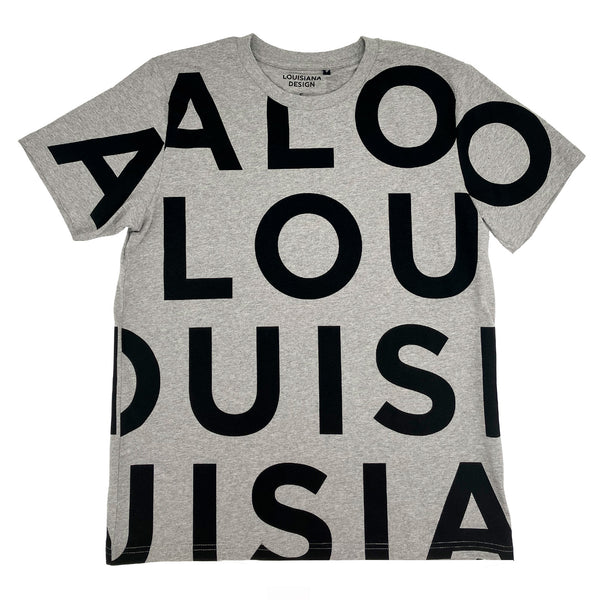 Louisiana T-shirt w/print GRAY