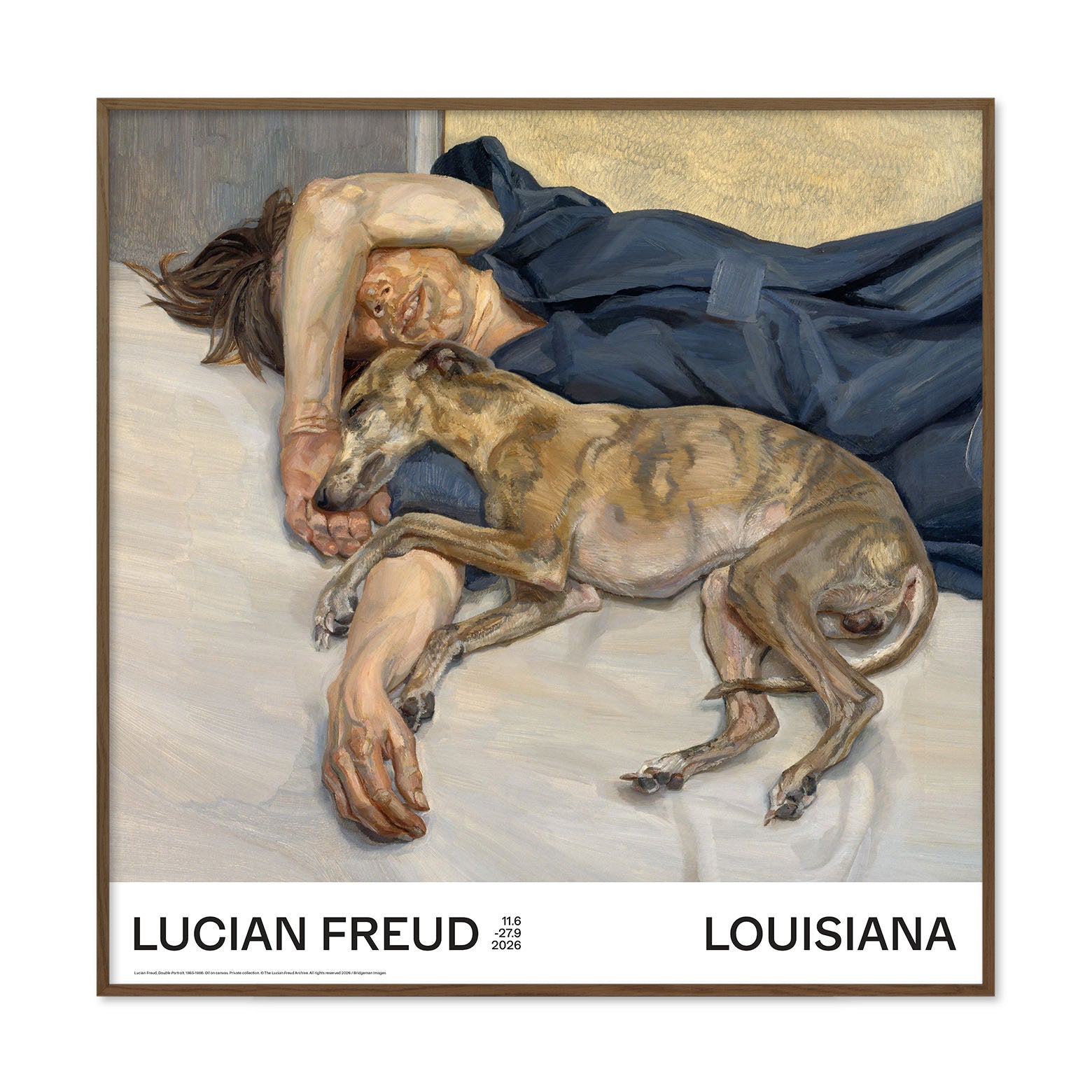 Refleksfri Lucian Freud – Double Portrait 1985-1986 Røget eg