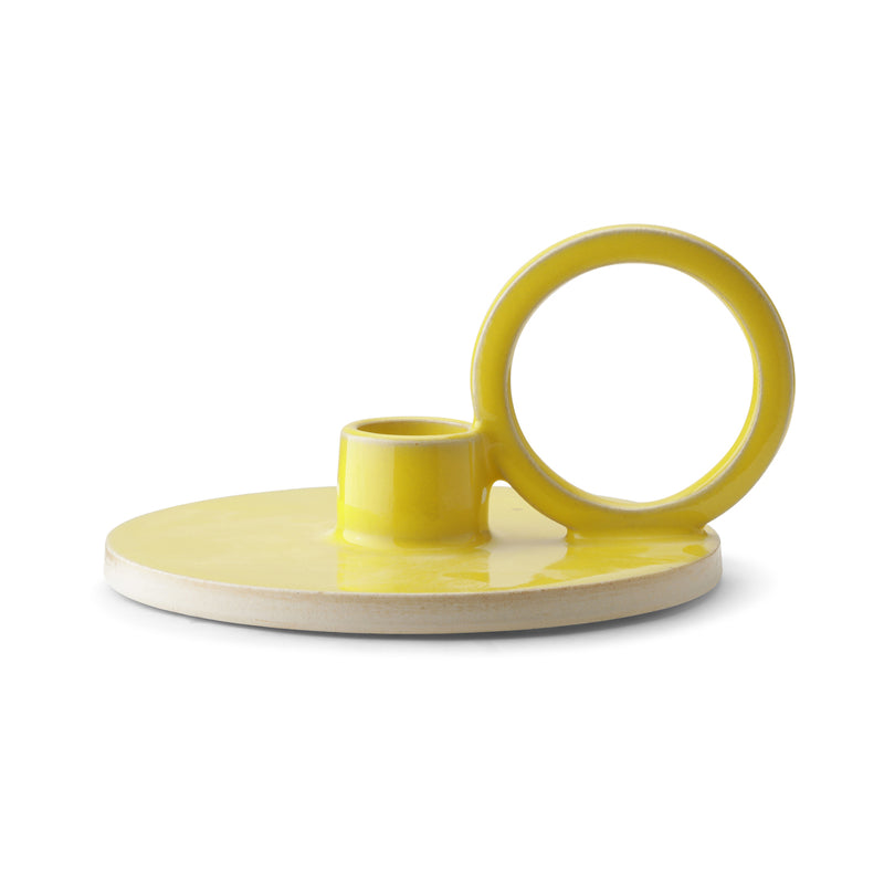 Ro candle holder – yellow
