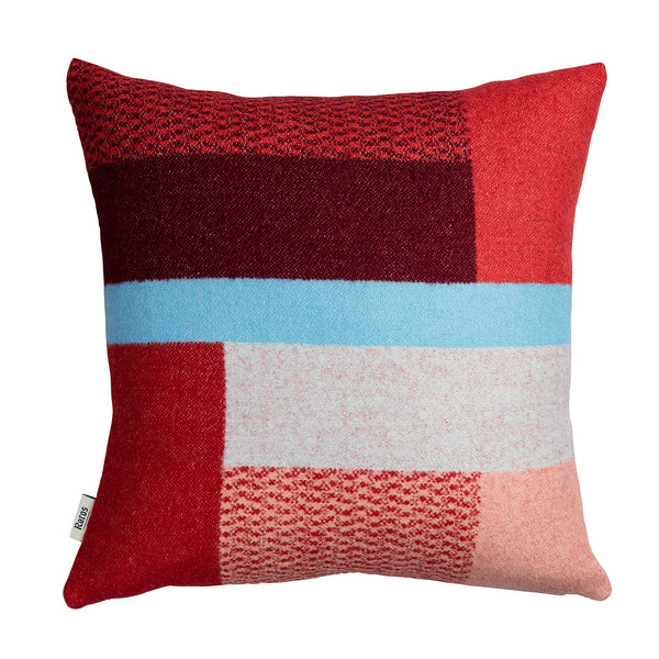 Mikkel wool pillow – red
