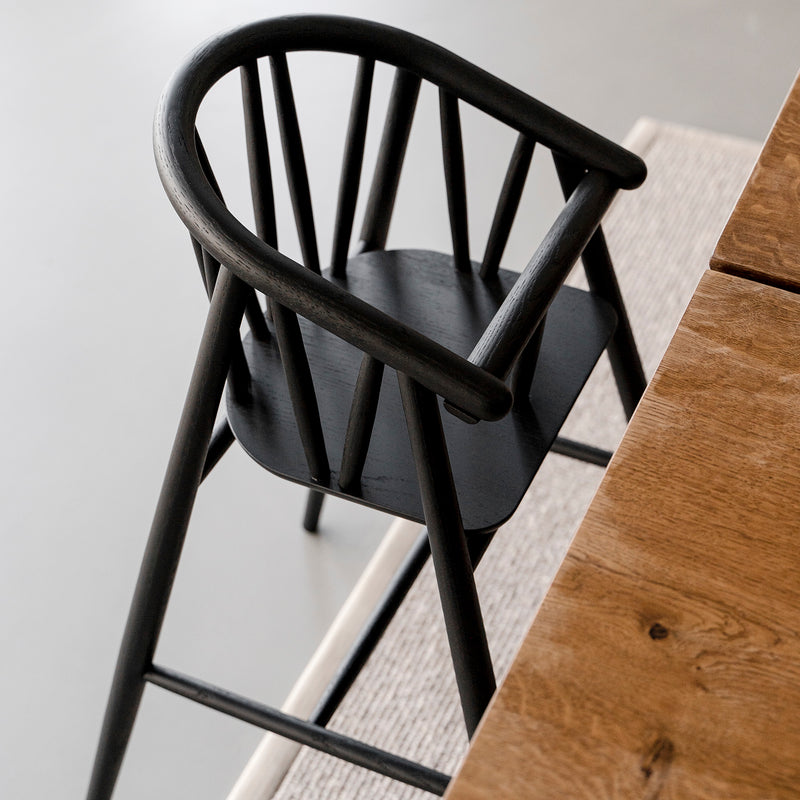 Saga high chair – black