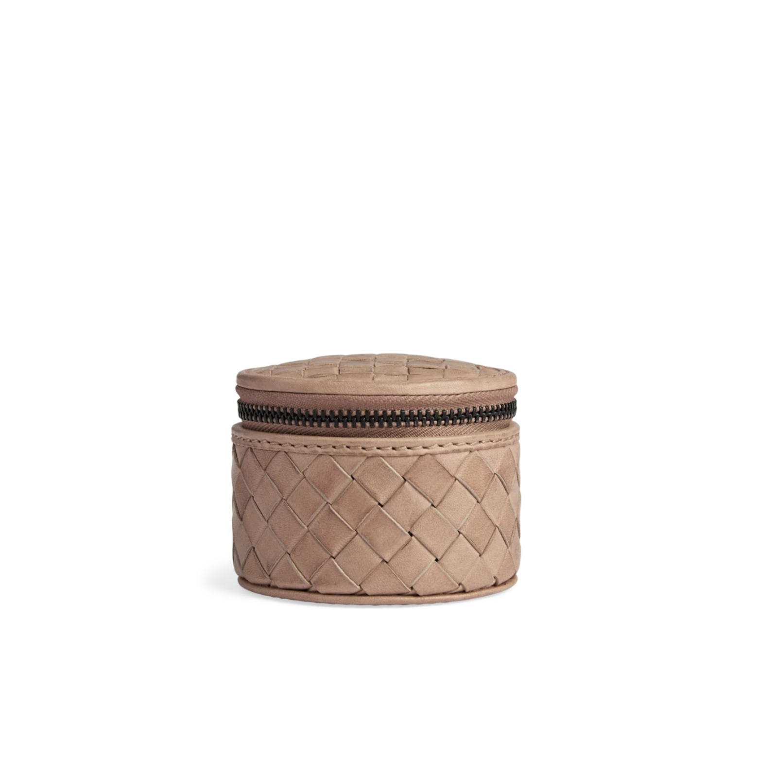Smykkeskrin Lova small Weave fra Markberg i Mocha mousse beige