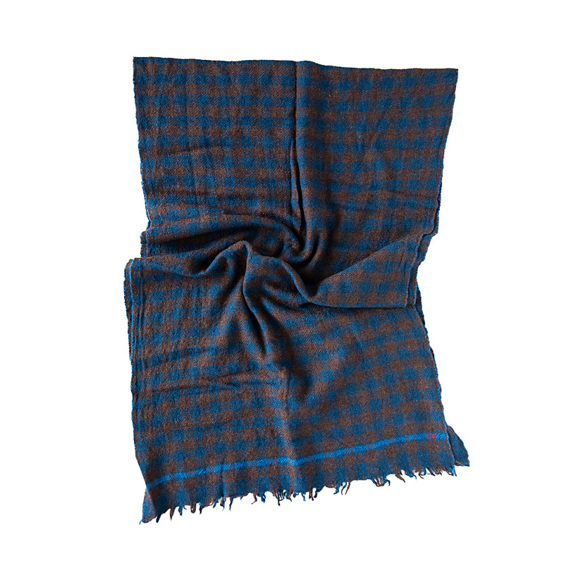 Woolen scarf no. 703 – blue