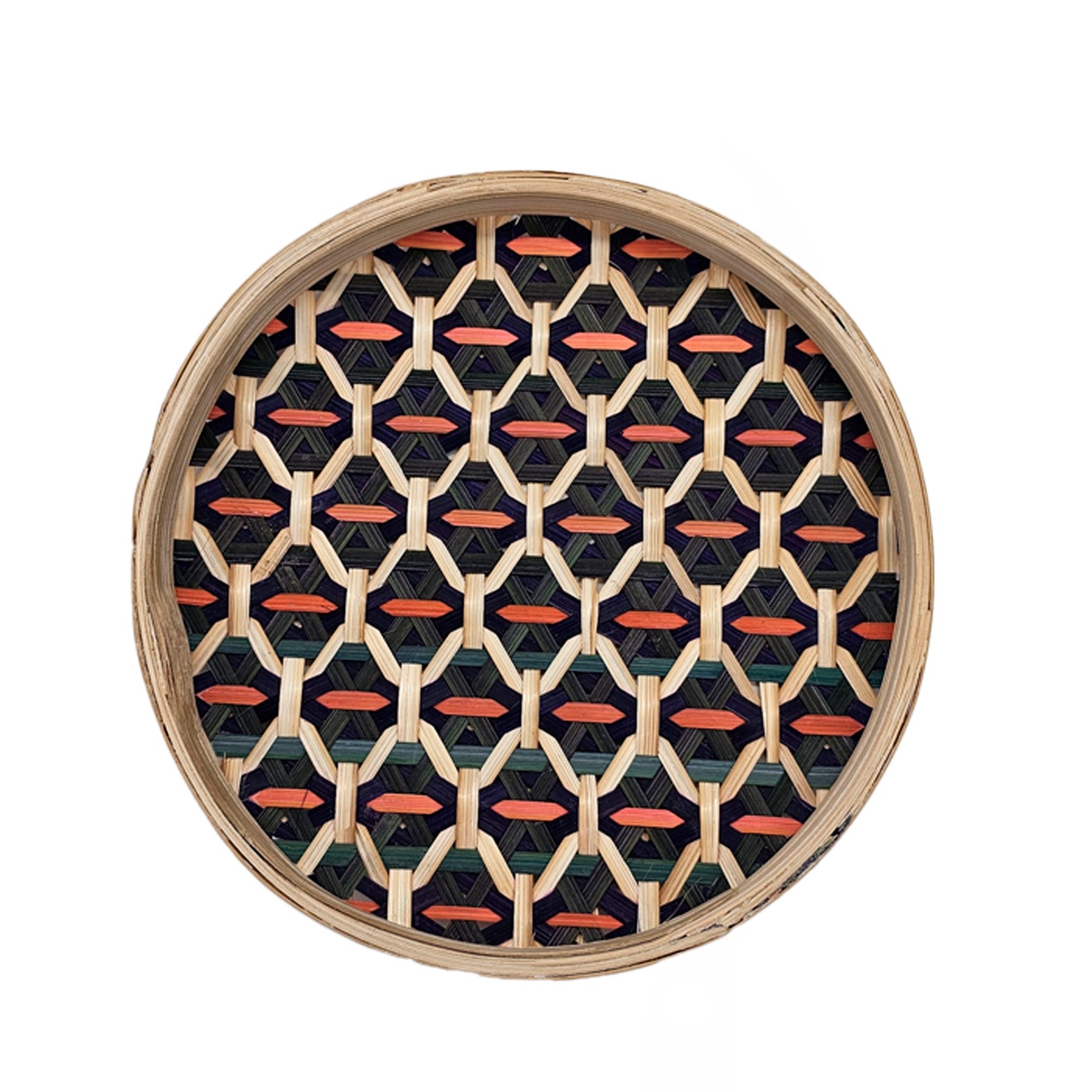 Round Tray with star pattern Ø25