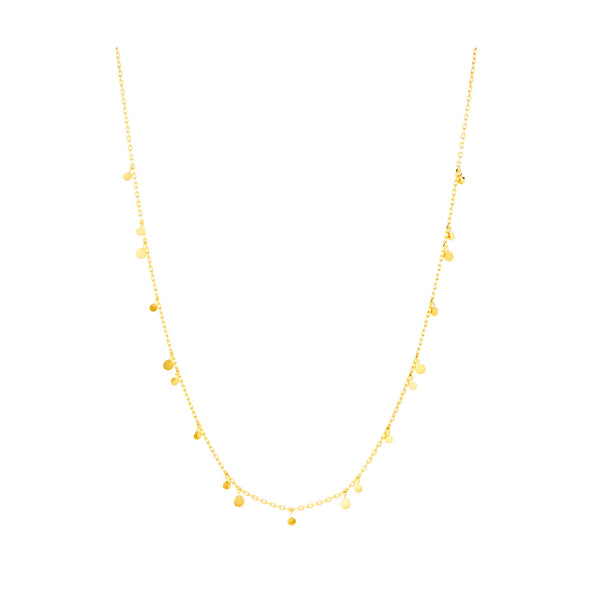 Glow necklace - gold-plated