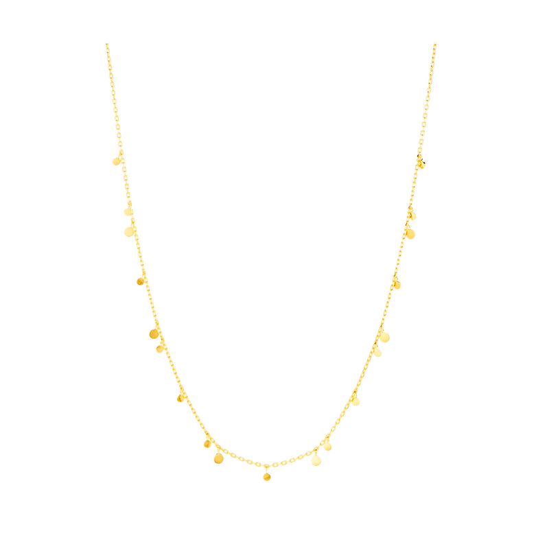 Glow necklace - gold-plated