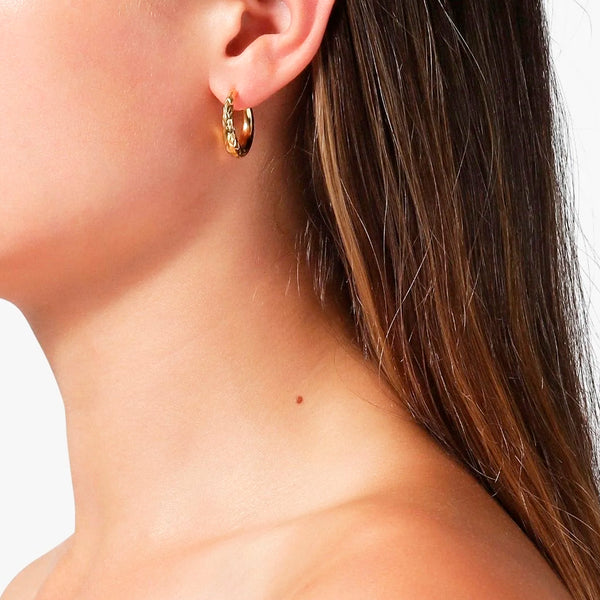 Rhombus earring – gold