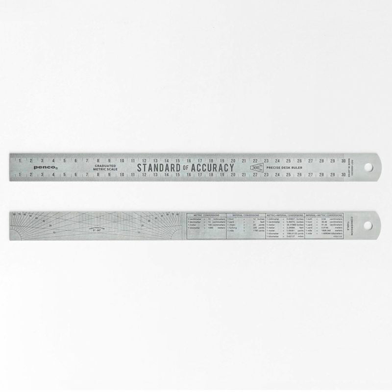 Stainless steel ruler