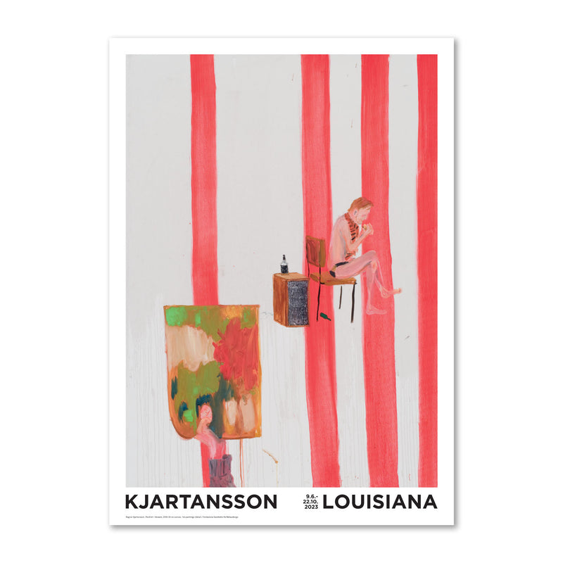 Louisiana plakat – Ragnar Kjartansson – The End (røde striber ...