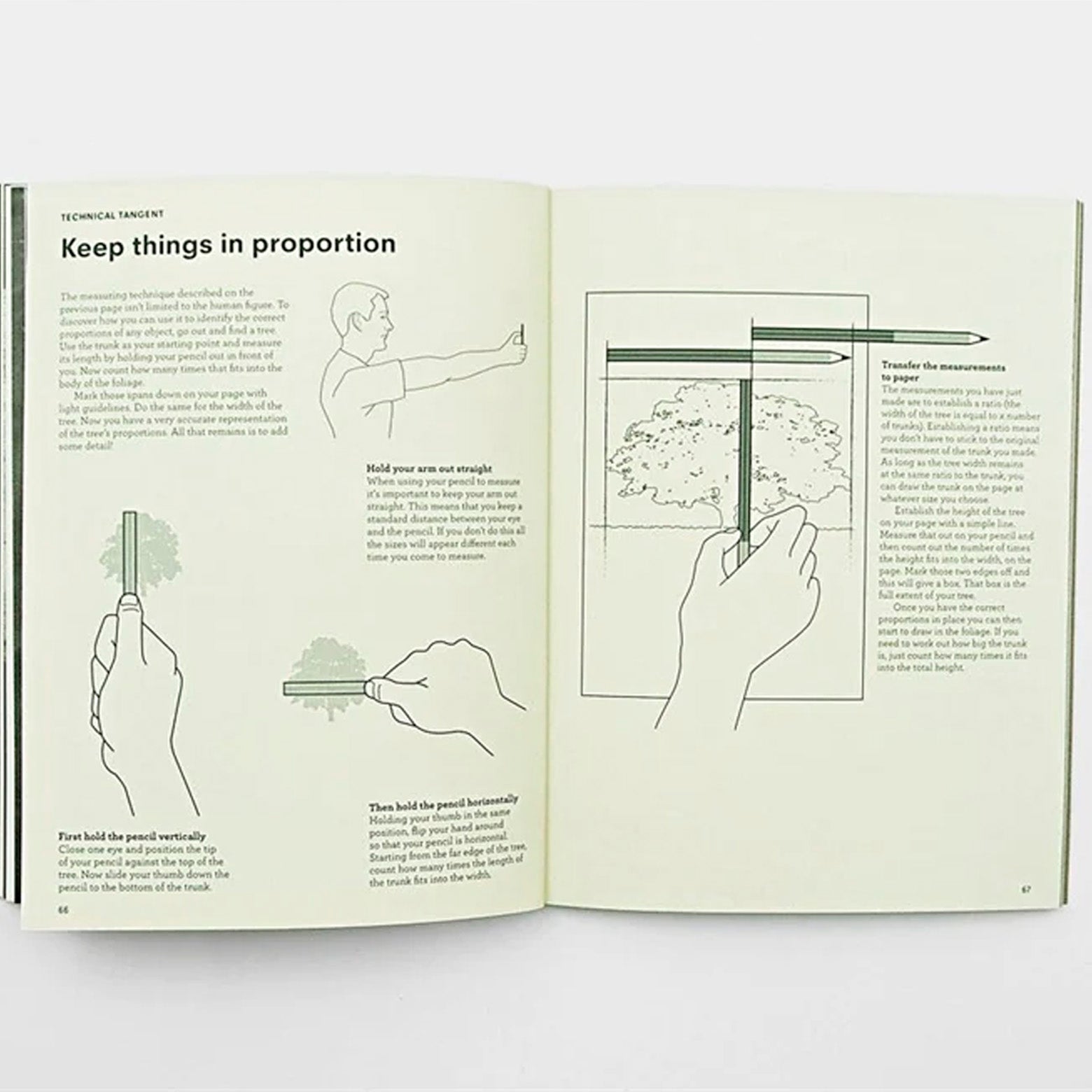 Opslået bog af Read This if You Want to Be Great at Drawing - en inspirerende og lettilgængelig bog om at lære at tegne bedre. Udgivet af forlaget Laurence King Publishing.