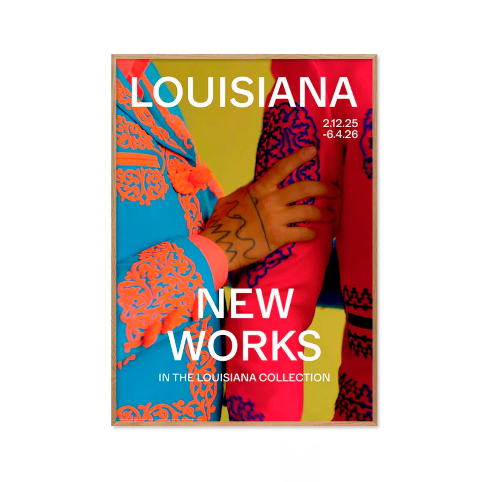 Kunstplakat med refleksfri indramning med Ana Segovias film-still værk i. Louisiana Museum of Modern Art. 