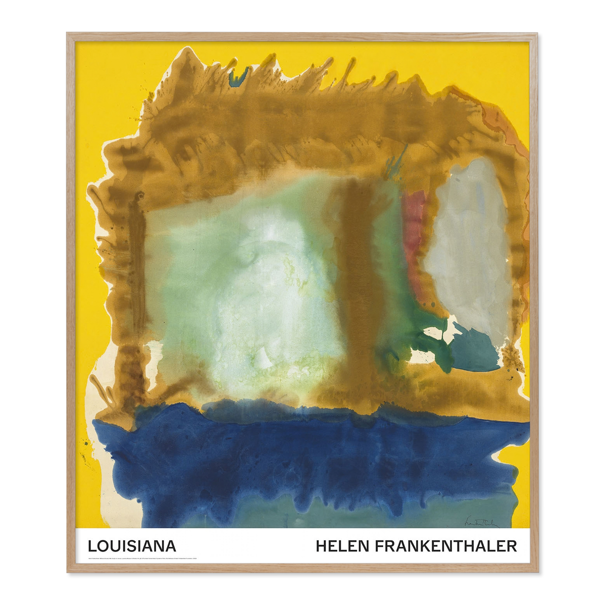 Anti-reflective framing - Helen Frankenthaler - Milkwood Arcade (1963)