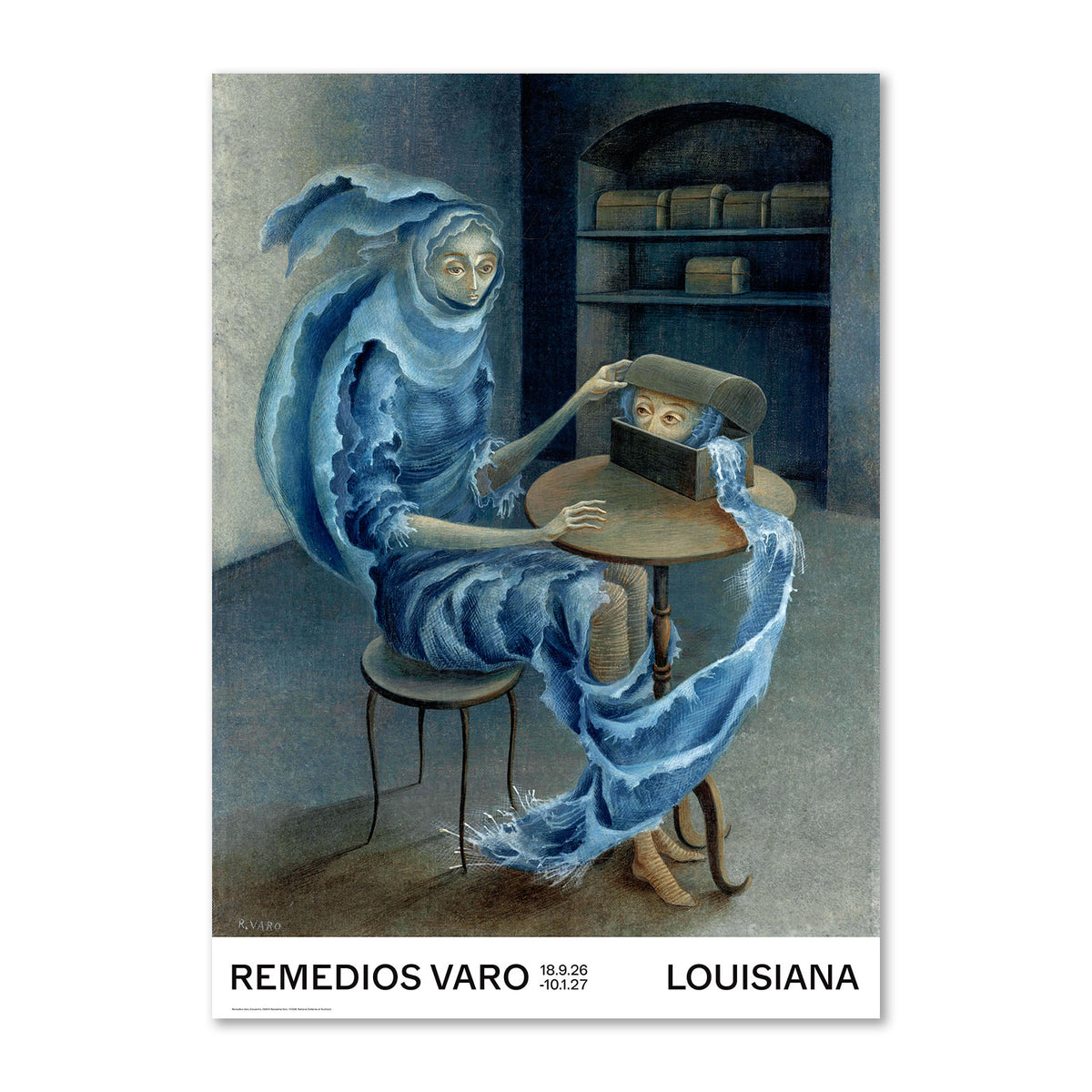 Kunstplakat med Remedios Varos værk Encuentro, 1959, Louisiana Museum of Modern Art, 2026.
