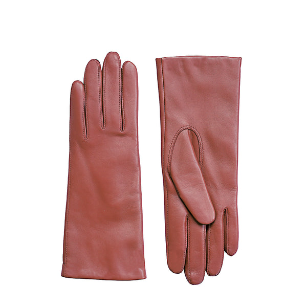 Leather gloves - red
