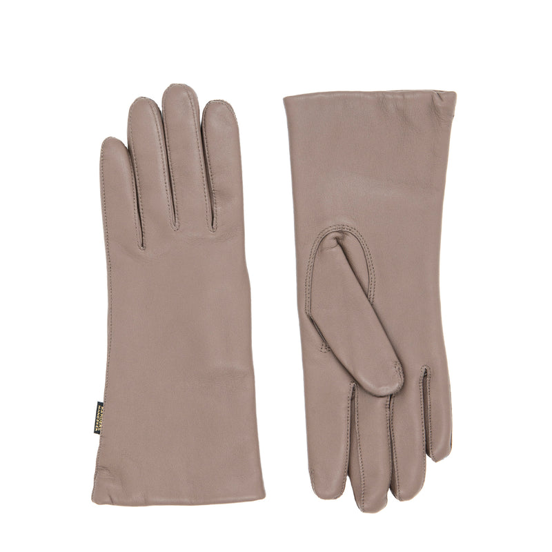 Leather gloves – taupe