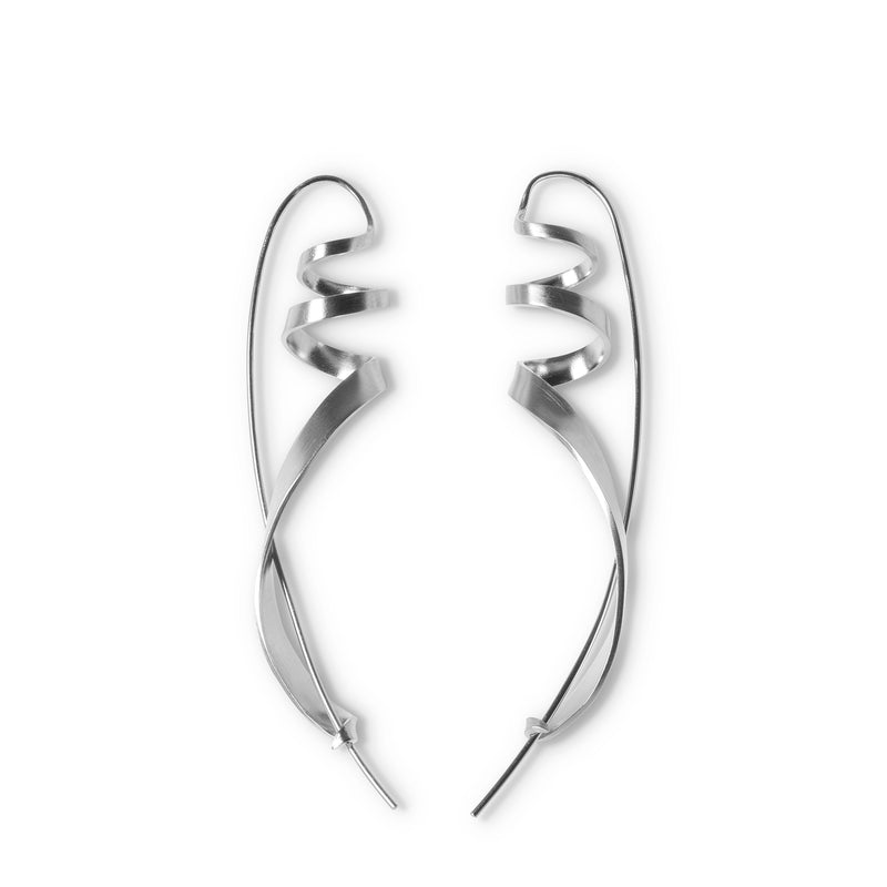 Ringlet earring – silver