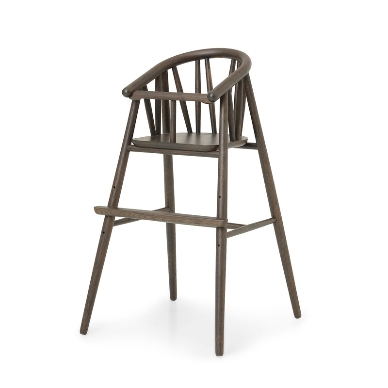 Saga high chair - smoked oak