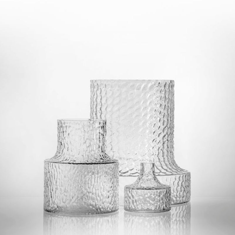 Column glass vase - small