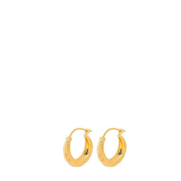 Small Coastline Earrings - Gold