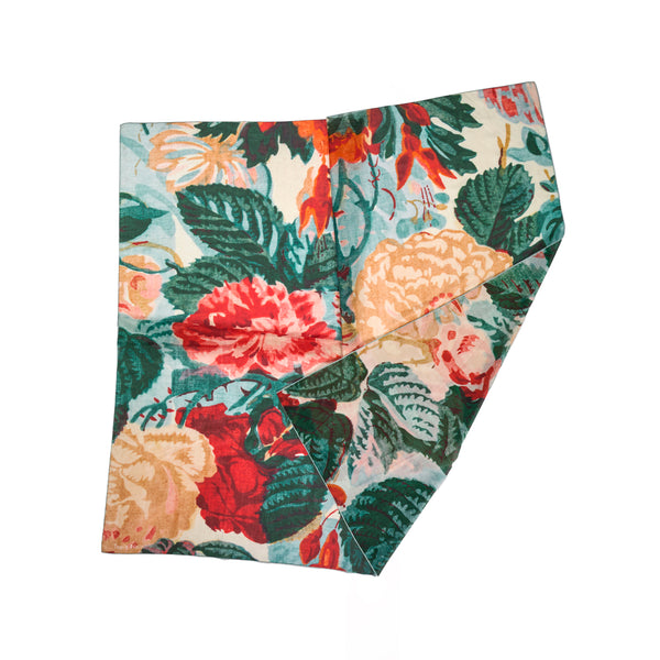 Tørklæde – Large Light Multicolor Flower Scarf