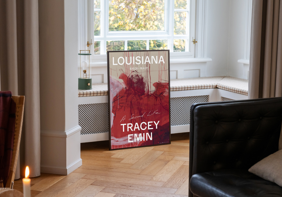 Tracey Emin I never Asked to Fall in Love You made me Feel like This Udstillingsplakat i ramme udgivet i forbindelse med udstilling på louisiana museum of modern art oktober 2026