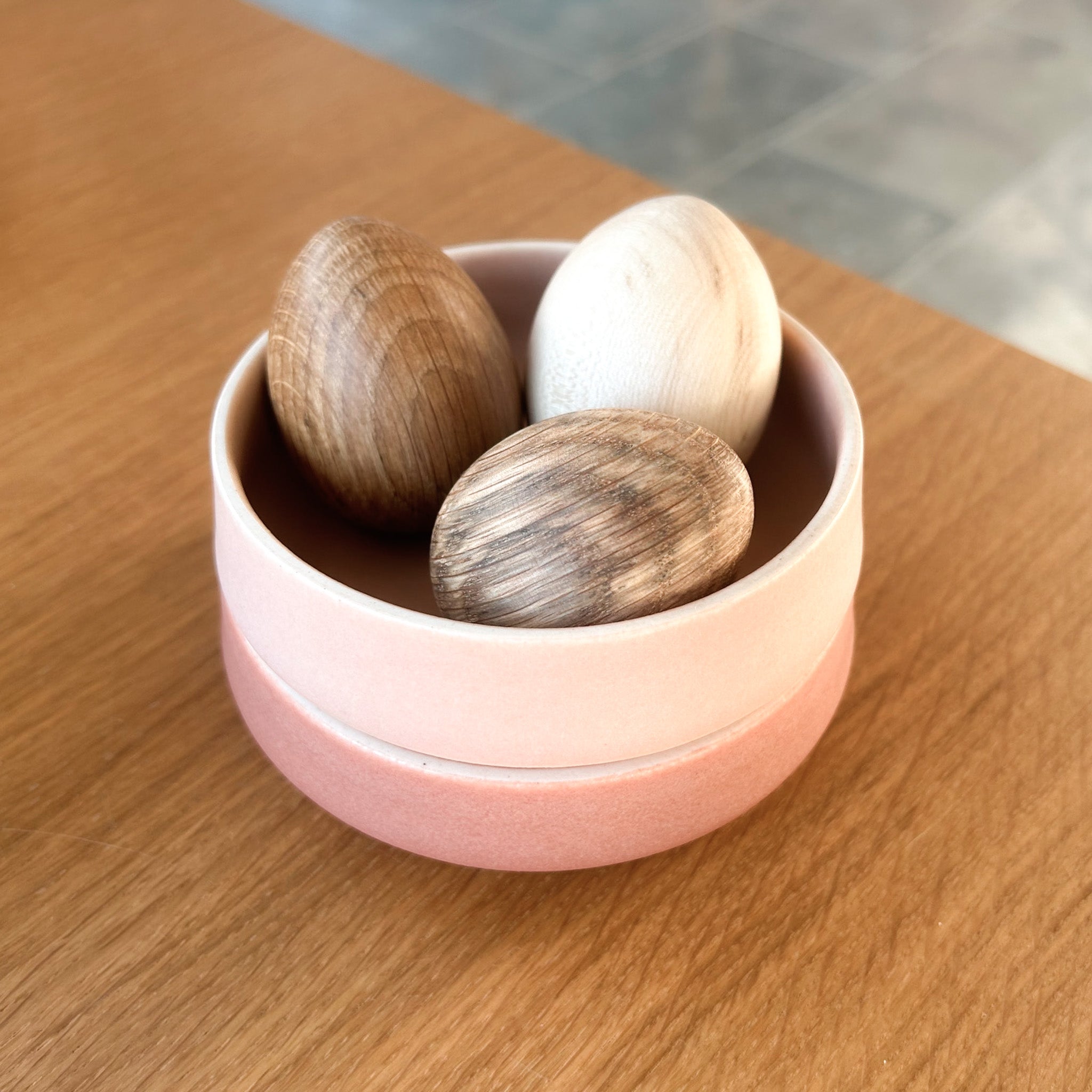 Wooden egg without string