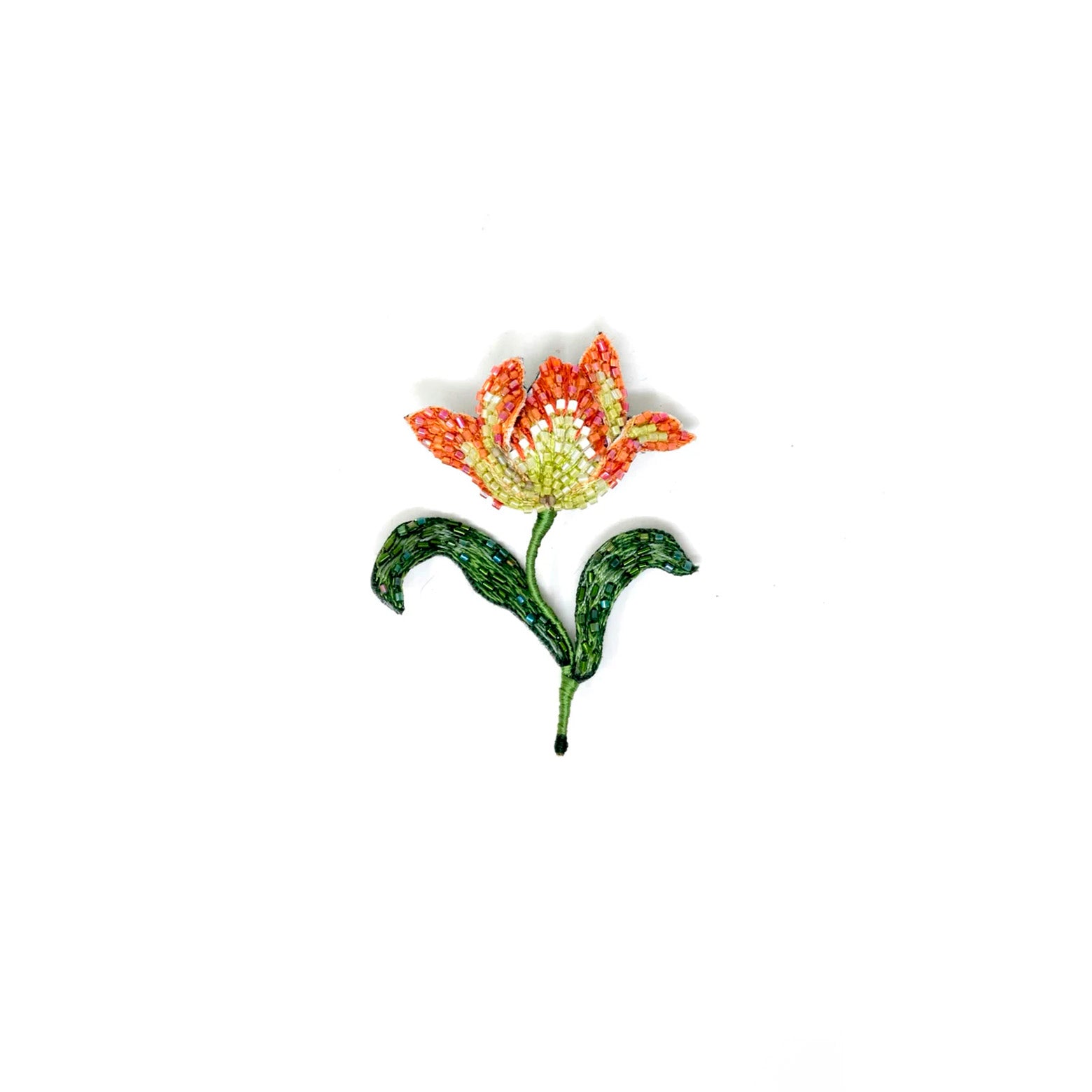 Broche – Yellow Red Parrot Tulip