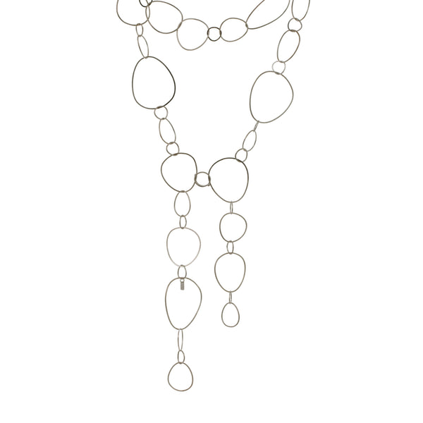Very Thin necklace large – silver