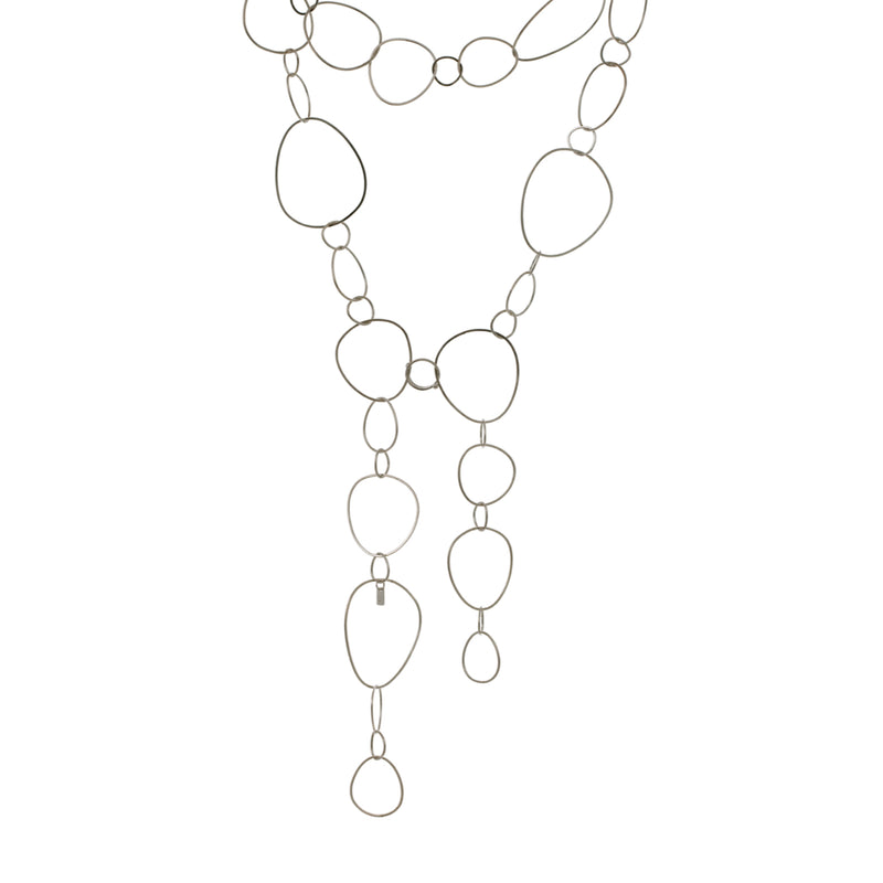 Very Thin necklace large – silver