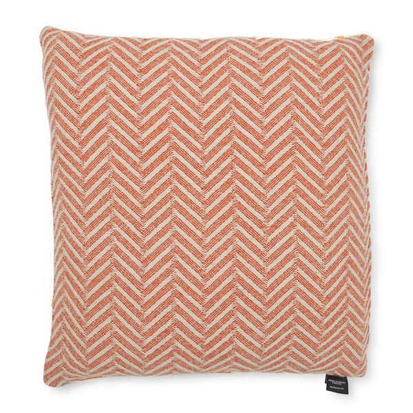 Visual cushion in merino wool – orange