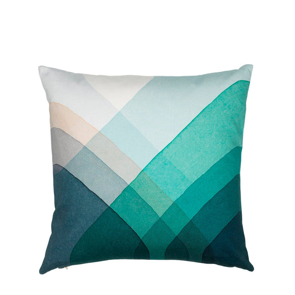 Herringbone cushion – Blue