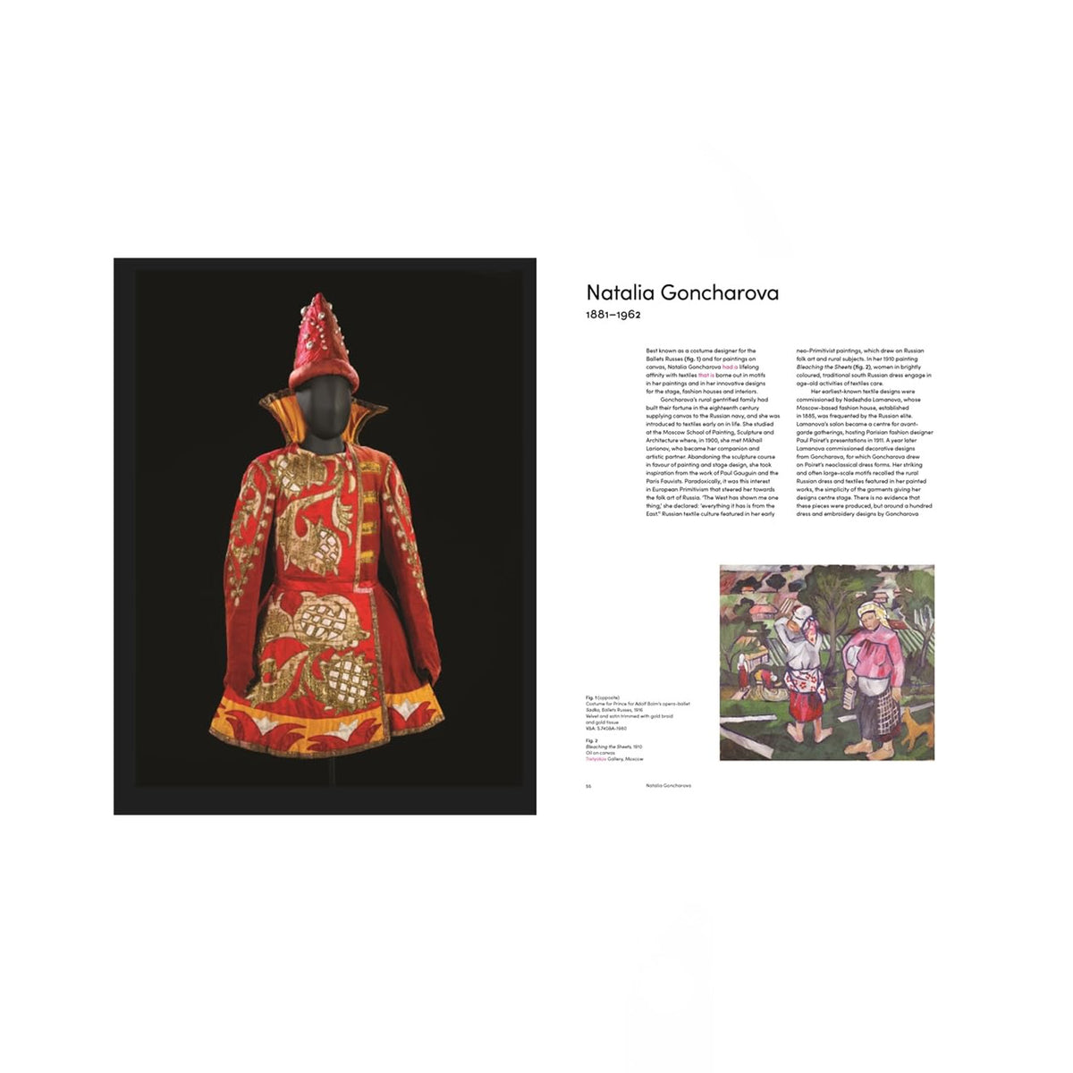 Opslået side i bogen Women Textile Designers - historien om de kvindelige designere, der har været med til at forme tekstilindustrien gennem det 20. århundrede. Udgivet af Thames & Hudson