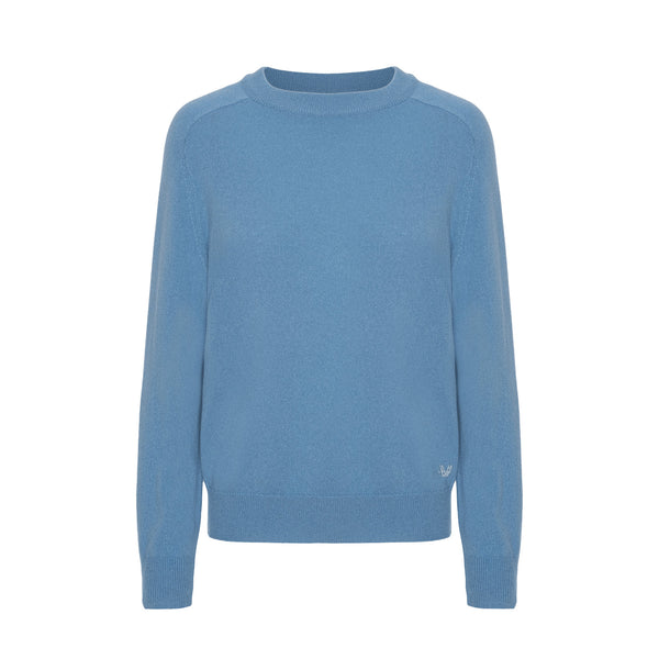 Caroline cashmere sweater – Denim Blue