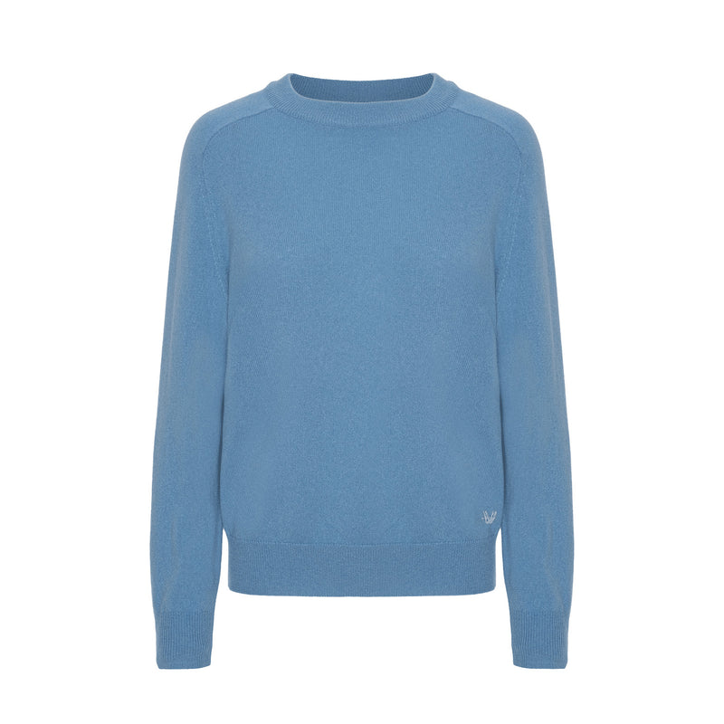 Caroline cashmere sweater – Denim Blue