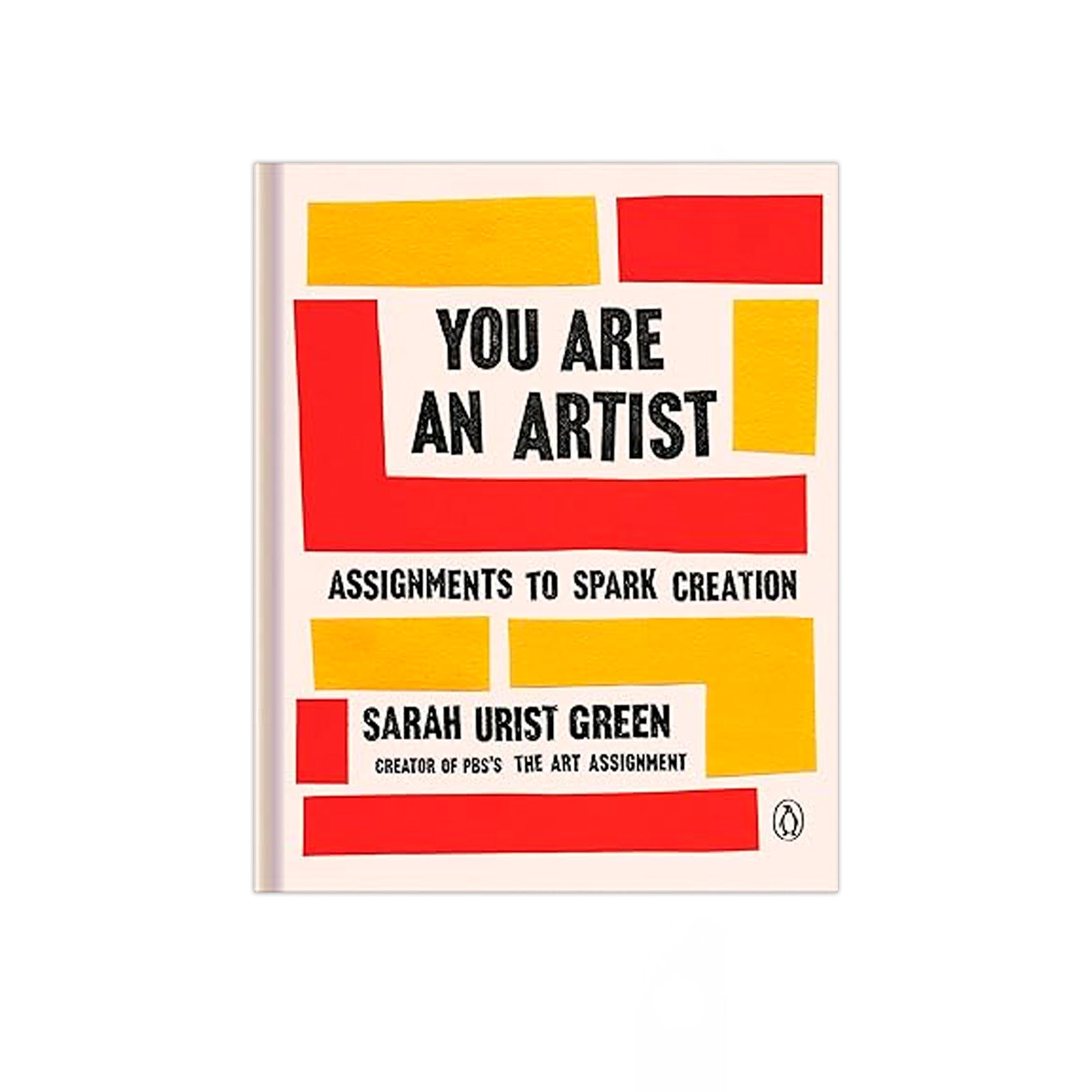 Forside af You Are An Artist - en kreativ håndbog med over 50 kunstneriske opgaver, idéer og prompts. Udgivet af Penguin Books.