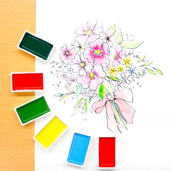 Watercolor 48 colors set