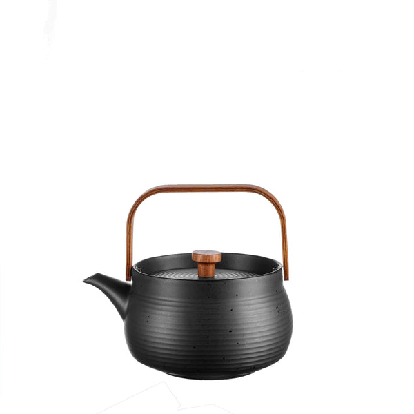 Teapot with wooden handle, small