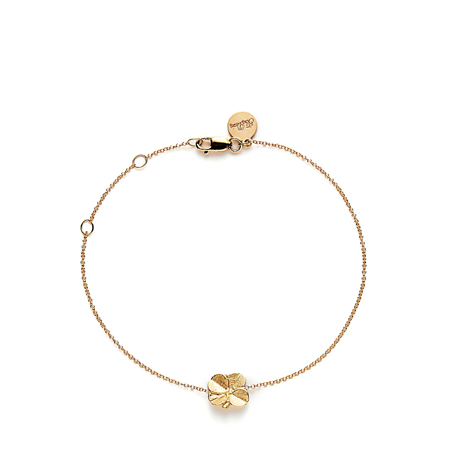 Four-leaf clover bracelet – gold-plated silver